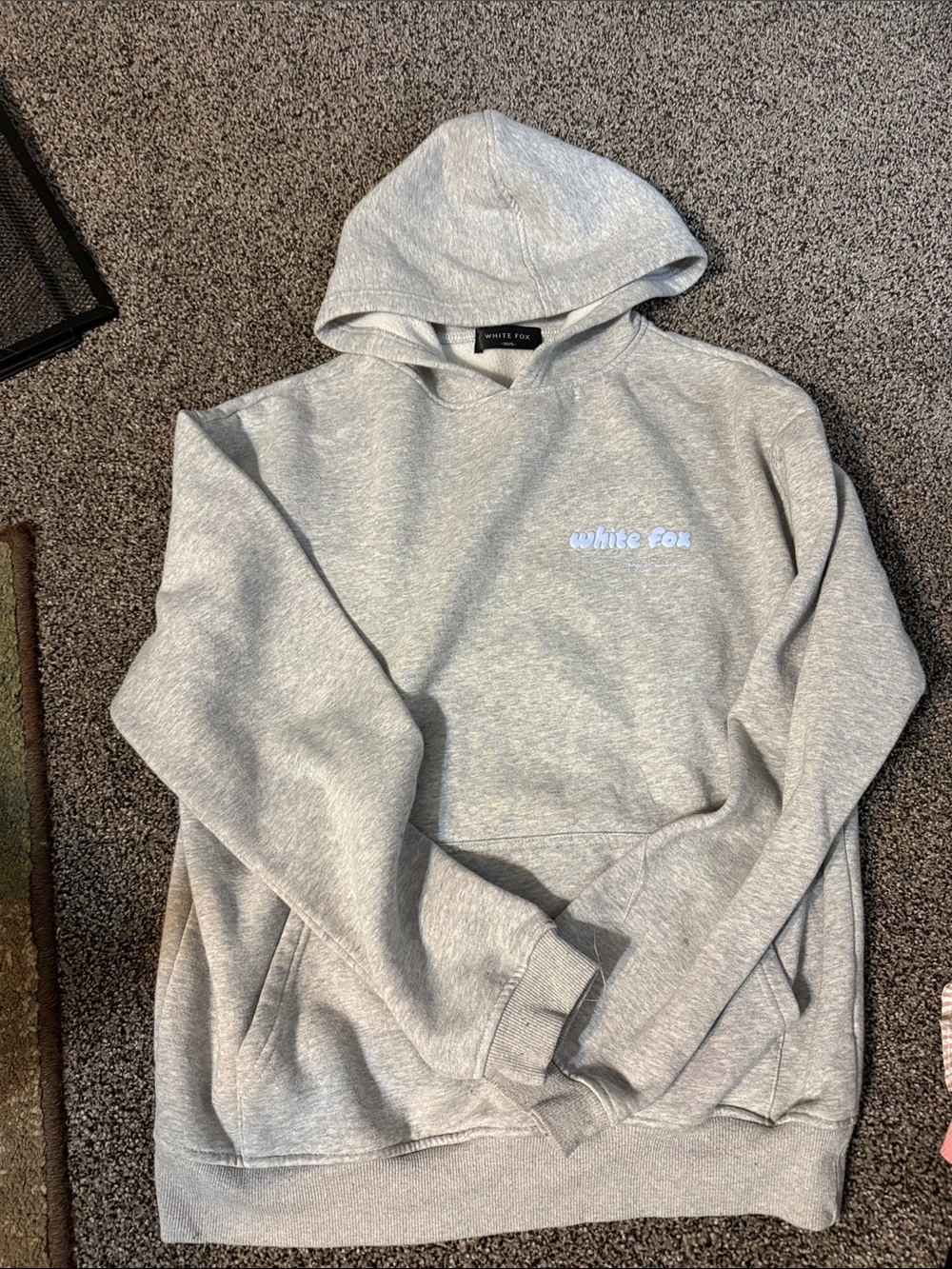 White Fox Women’s Grey Pullover Hoodie